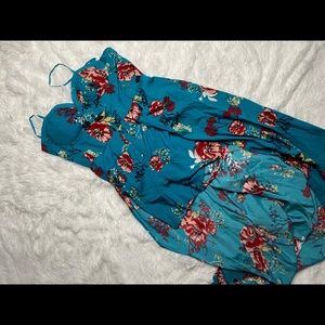 Bustier High Low Hem Summer Maxi Dress